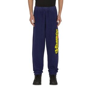 Brain Dead Slime Reverse Fleece Joggers Sweatpants Blue Graphic Cotton Sz XL NWT